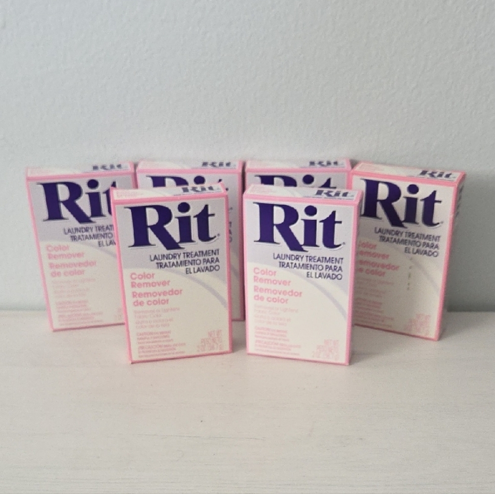Lot Of 6 Boxes Rit Color Remover Laundry Treatment